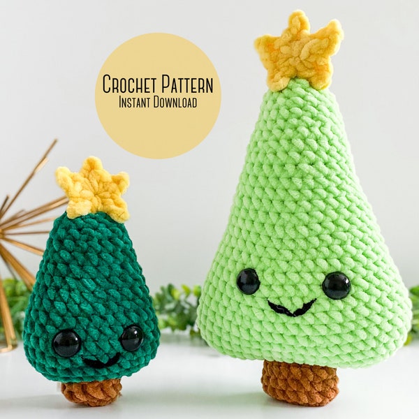 Bundle Christmas Tree Amigurumi Plush Patterns, Christmas Tree Patterns, Christmas Tree Crochet Plush Toys, Holiday Crochet Pattern Bundle