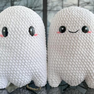 Bundle: Big & Mini Ghost Crochet Patterns, No Sew Plush Halloween Decor ...
