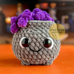 Mini Cauldron Crochet Pattern, Fillable Mini Cauldron, Mini cauldron w/ Lid Crochet Pattern, Witch’s Potion Cauldron Amigurumi Pattern