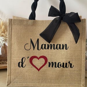 Bolsa personalizada/Bolsa de yute/Día de la Madre/Bolsa personalizada para mamá/Cositas para/Regalo/Niñera/ATSEM/Abuela/Personalizada/Bolsa de yute