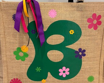Personalized bag-First name-jute tote-personalized bag-mother-small things-everything-accessory-personalized gift-mother&#39;s day-ATSEM