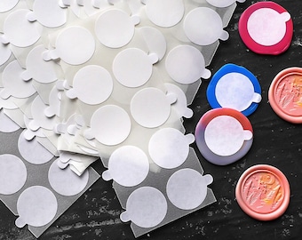 25mm Double-Sided Self-Adhesive Wax Seal Backing Stickers | Perfect for Wedding Invitations, Envelopes, and Crafts | Easy to Use