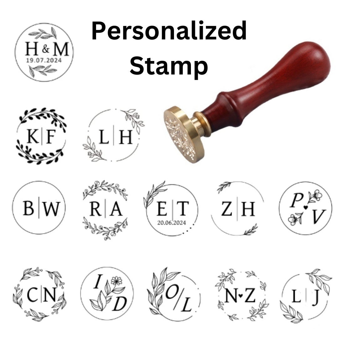 Custom Stamp Design Wax Seal Stamp Personalised Stamp Kit Stamp Head ...