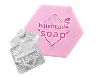 Handmade Soap Stamp - Acrylic Soap Stamp Pattern - DIY Soap Stamping - Soap Making Accessories - Pottery Soap Logo