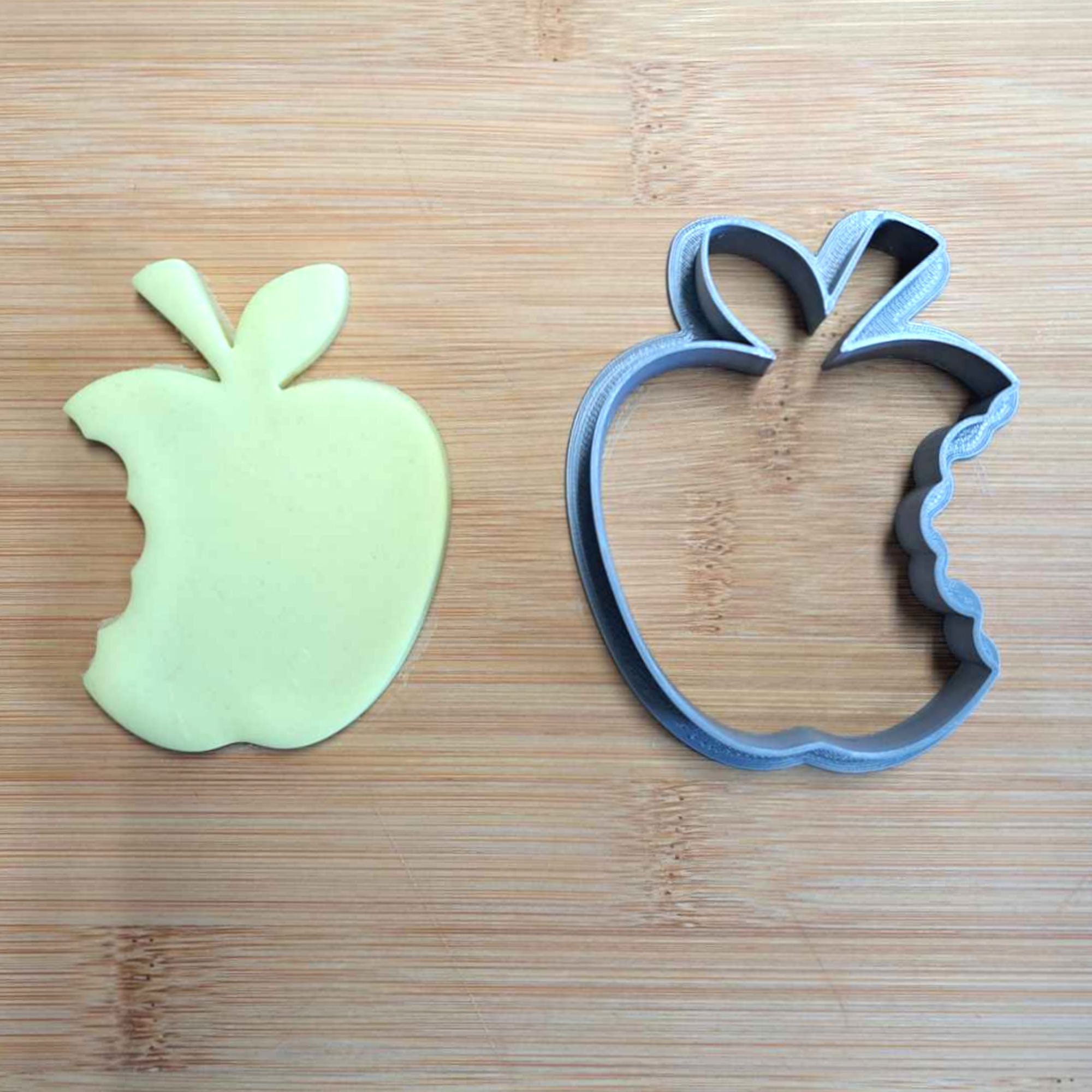 Apple core cookie cutter, bitten apple cookies, Fondant Cutter, Clay  Cutter