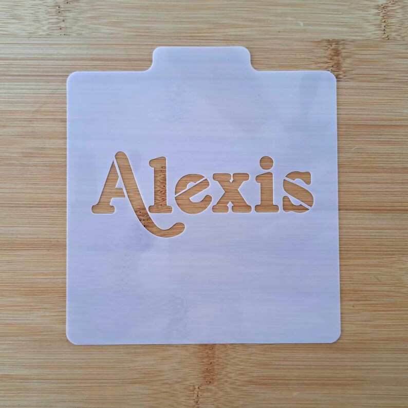 Personalized Name Cookie Stencil. San Serif Font Name for Custom ...