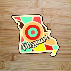 O contorno do estado do Missouri em forma de cortador de biscoitos. Pasta americana PLA impressa em 3D, massa, plasticina, cortador Play-Doh