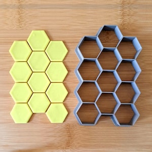 Ateco 6 Piece Plain Hexagon Cutter Set