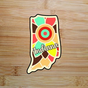 O contorno do estado de Indiana em forma de cortador de biscoitos. Pasta americana PLA impressa em 3D, massa, plasticina, cortador Play-Doh