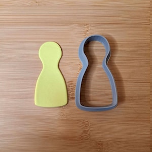 Board game pawn cookie cutter.   Halma Pawn Biscuit Token Piece. 3d printed PLA fondant, dough, plasticine, Play-Doh, clay cutter