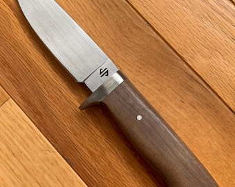 Hand Forged High Carbon Hunting Knife 4.25" - Black Walnut Handle