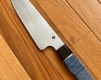 Custom Hand Forged Chef Knife- 7.6” Kitchen knife with Combo handle - Gift for cooks