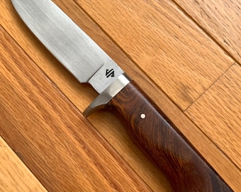 Hand Forged High Carbon Hunting Knife 4.5″ – Desert Ironwood Handle