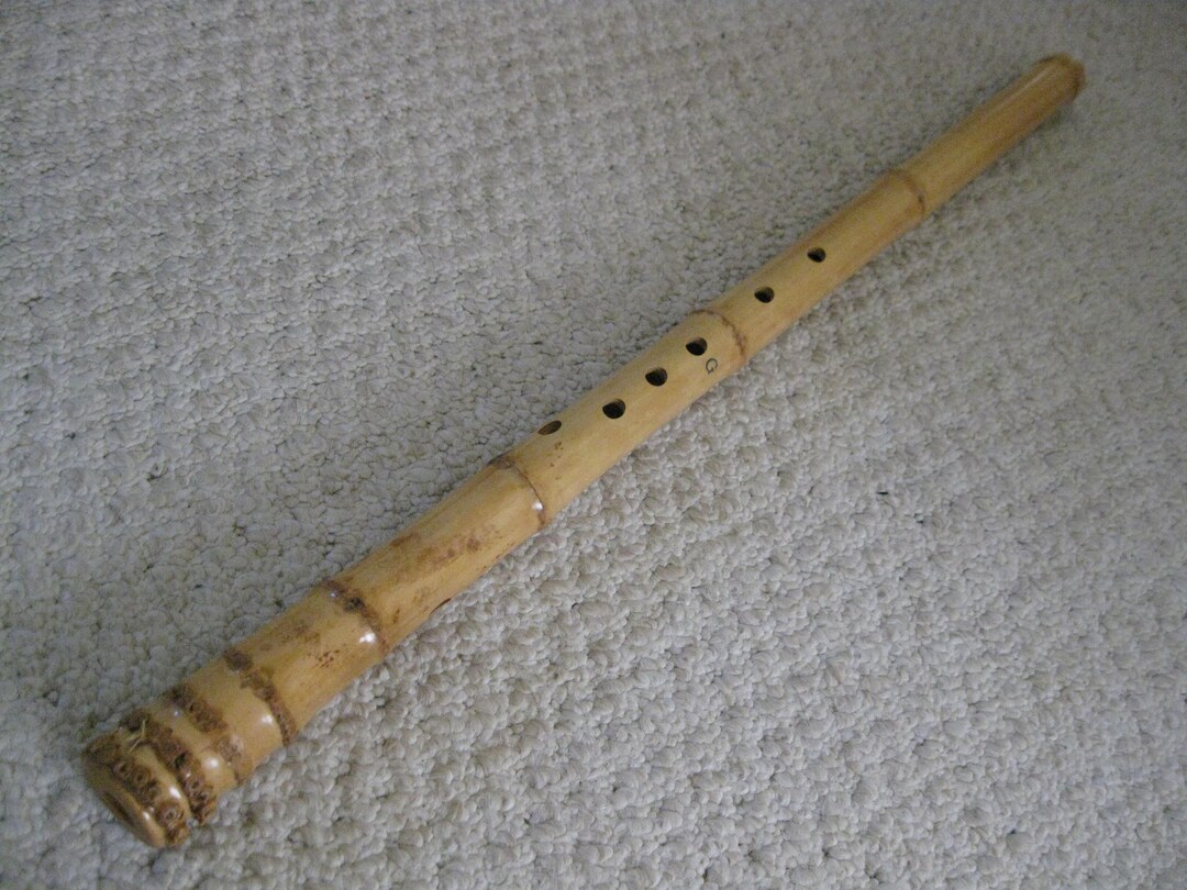 Rectangular Flute New 7 Holes Dongxiao Bamboo Flute D/G Key With Root End and is U-shape ...