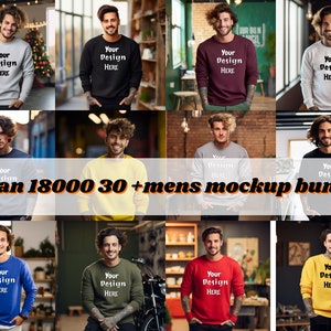 Gildan 18000 Mockup BUNDLE Male ,Gildan 18000 Mockup Bundle Sweatshirt , Mockup Bundle Gildan 18000 Bundle , Gildan Mockup 1800, Male Mockup