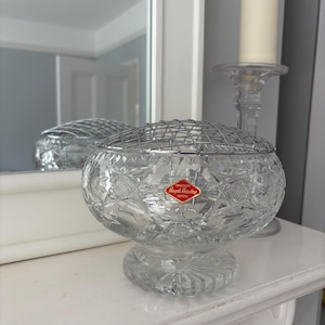 Royal Brierley Crystal Vase - Etsy