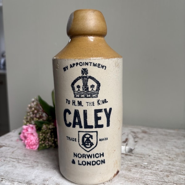 Vintage Caley Ginger Beer Stoneware Bottle