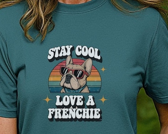 Cute French Bulldog Shirt, Funny Frenchie Tee for Dog Lovers, Unisex Comfort Colors® Gift for French Bulldog Enthusiasts