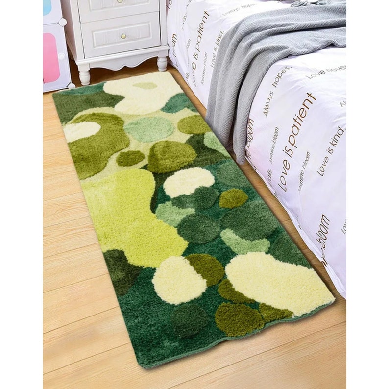 Moss Rug Hand Tufted Moss Rug Handmade Moss Rug 3D Moss Etsy