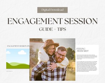 Engagement Guide For Photographers With PreWritten Content,CANVA Client Engagement Session Style Guide,Modern Pre-written Guide,What to Wear