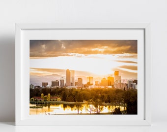 Denver Skyline Digital Download Photo | Cityscape Photography Wall Art