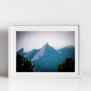 Boulder Flatirons, Colorado Mountains Digital Download - Instant Download, Wall Art Print