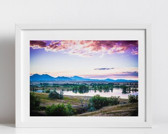 Colorado Sunset Digital Download Photo | Rocky Mountain Landscape Photography Wall Art