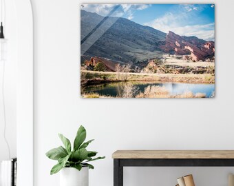 Red Rocks photo print, Golden, CO,Acrylic Photo Print at Red Rocks - Landscape Photography - Wall Art Decor - Home Decoration - Gift Idea