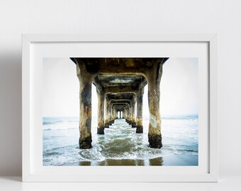 Manhattan Beach Pier View Digital Download - Instant Download, Wall Art Print