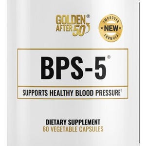 Golden After 50's BPS-5 formula supports healthy blood pressure. 1 Month Supply.