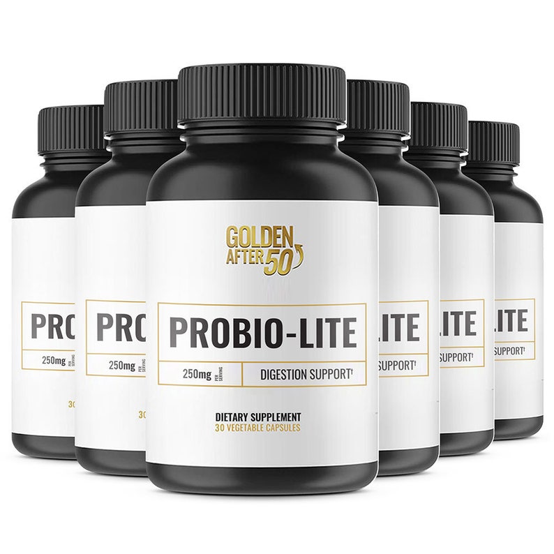 Golden After 50's Probio-Lite is a digestion support formula. 6 Month Supply. image 1