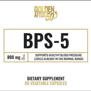 Golden After 50's BPS-5 formula supports healthy blood pressure. 6 Month Supply. image 2