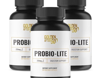 Golden After 50's Probio-Lite is a digestion support formula. 3 Month Supply.