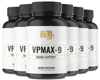 Golden After 50's VPMAX-9 is a vision support formula. 6 Month Supply.