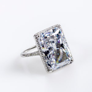 Silver statement ring