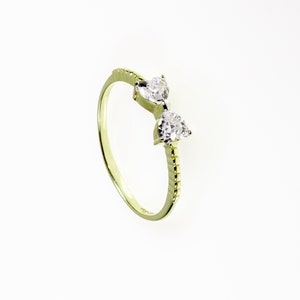 anillo de lazo de 14 k