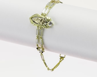 Pulsera Guadalupe de 14k