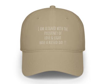 High vibration Faith - based Hat Positive Affirmation Baseball Cap Spiritual warrior God Inspired Gift