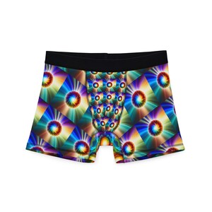 Colorful Men&#39;s Boxer Briefs: High Frequency Positive Energy Underwear