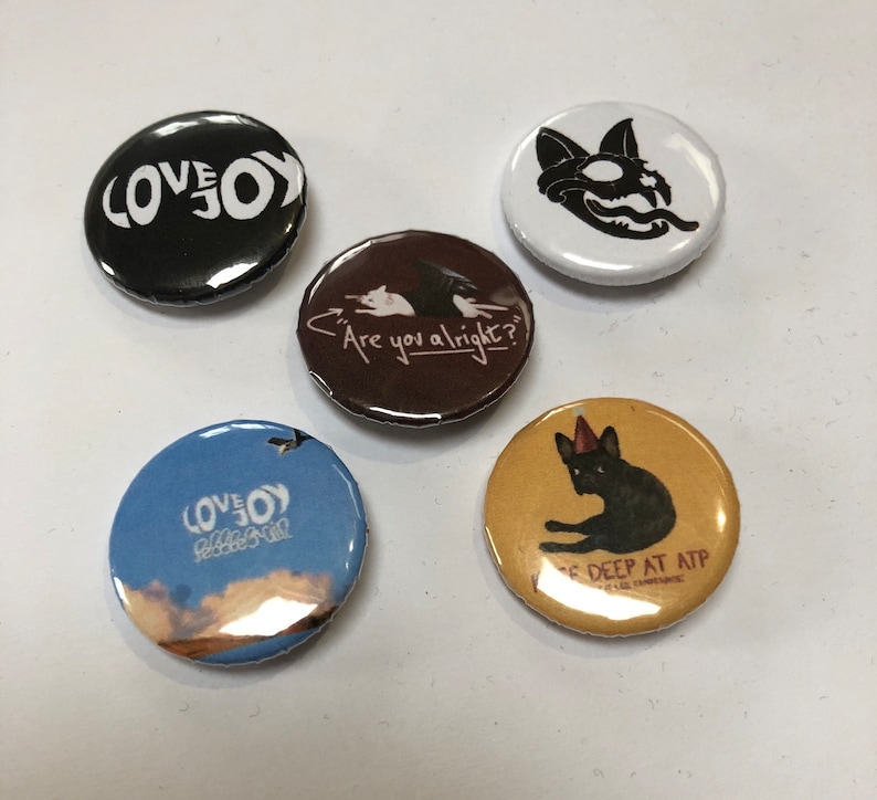 Lovejoy Pin Badges 25mm Etsy UK