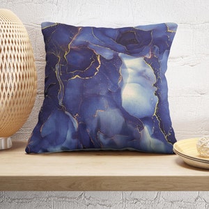 Modern Pillow, Purple And Gold Marble Pillow Cover, Marble Cushion Cover, Gold Marble Pillow Case, Purple Marble Pillow, Home Decor,