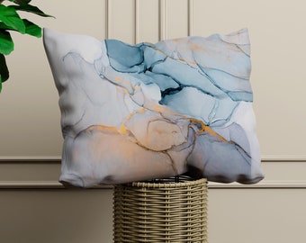 Wohnzimmer Kissenbezug, Modernes Gedrucktes Kissen, Sanfte Töne Marmor Kissen, Wohnkultur, Sanfte Töne Gedrucktes Kissen, Designerkissen,