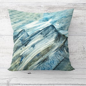 Mountain Landscape Cushion Cover, Abstract Mountain Painting Printed Pillow, Modern Printed Pillow, Mountain Cushion Cover, Cushion,