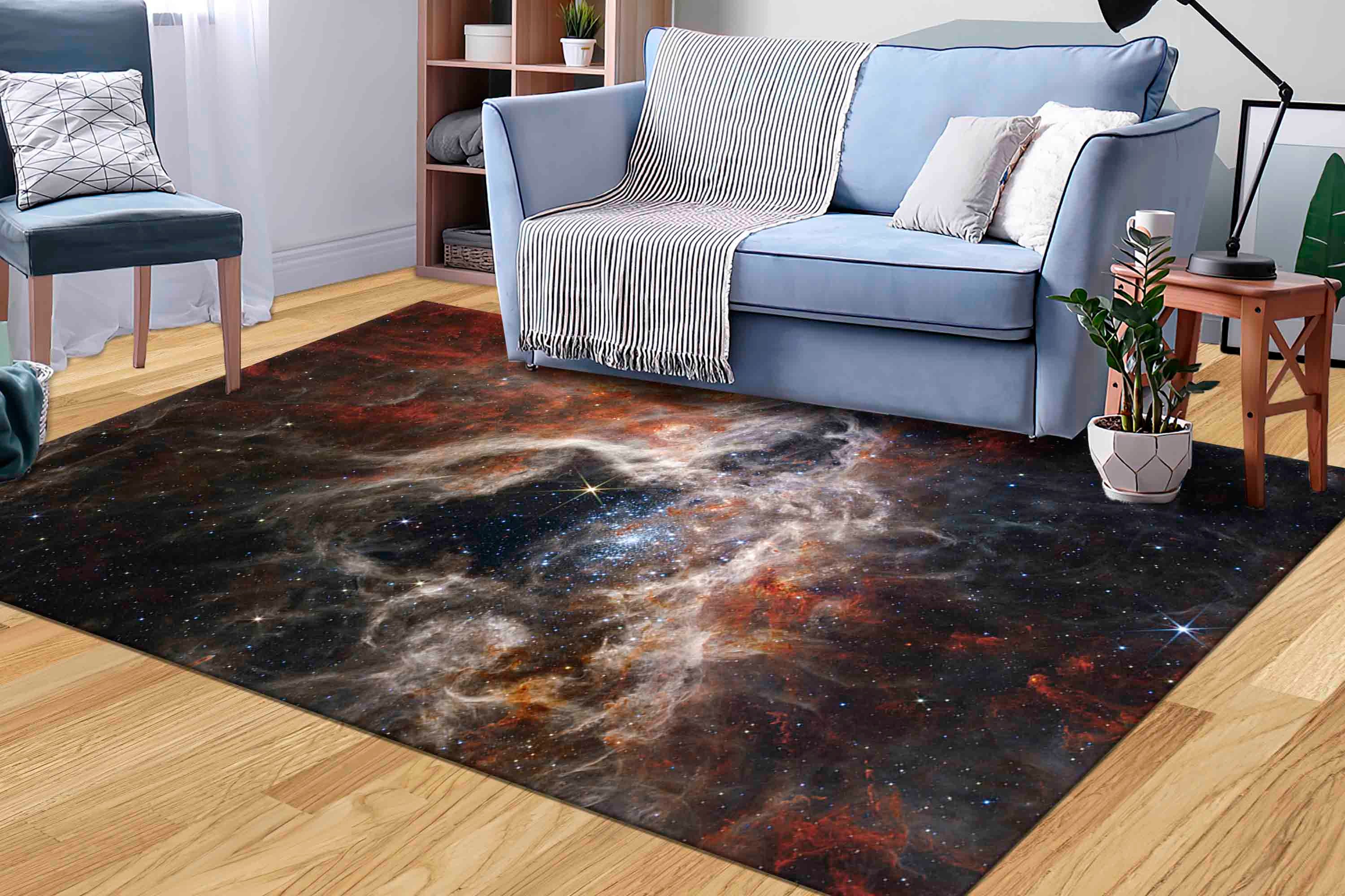 NASA Space Rug, James Webb Rugs, NASA Rugs, Landscape Rug, Office Rug ...