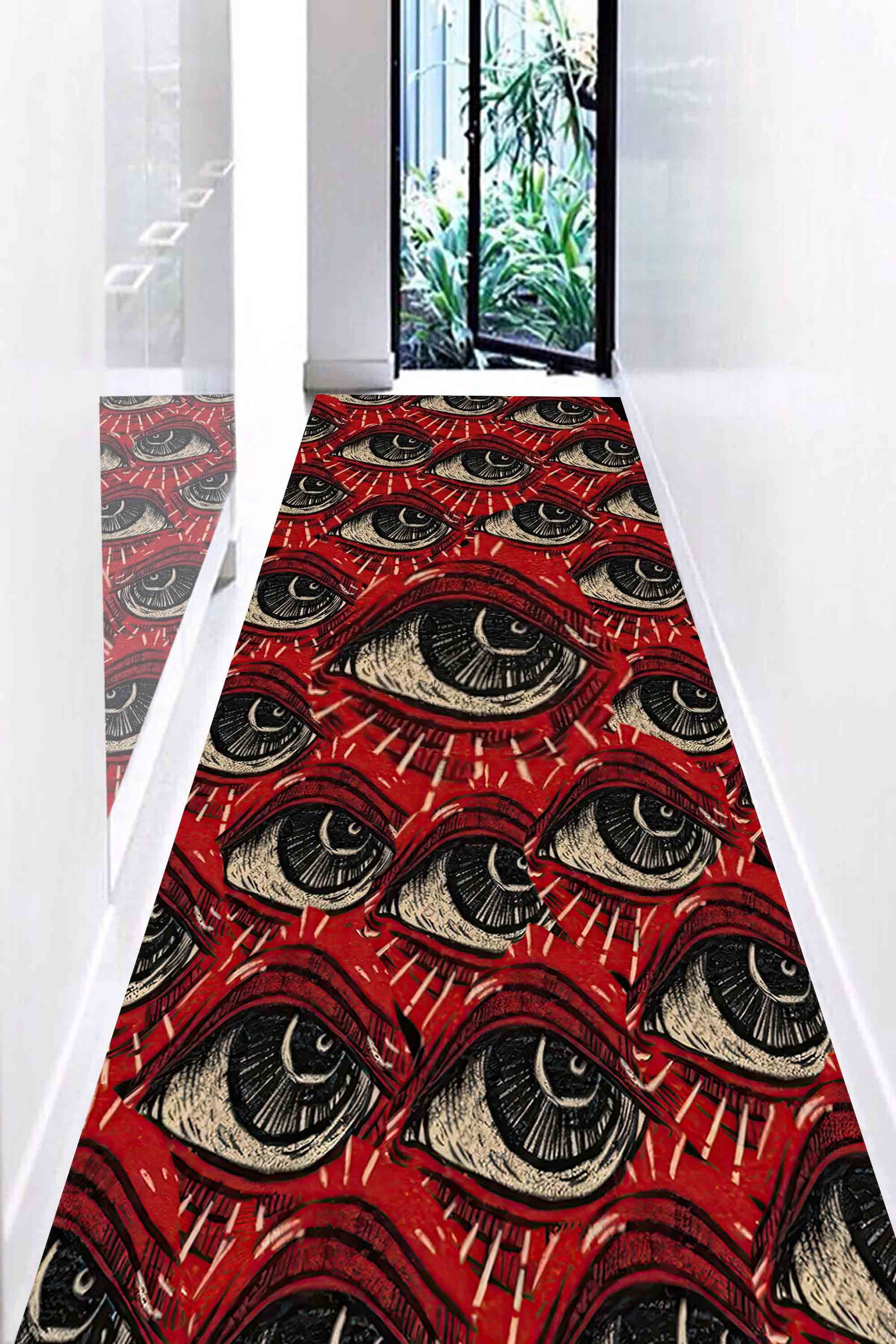 Discover Horror Scare Eye Rug, Gothic Rugs, Fantastic Rug, Modern Rug, Outdoor Rug, Round Rug, Bath Rug, Home Decor Rug, Small Rug, Area Rug,