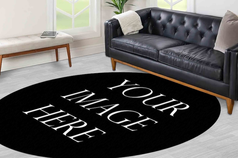 Personalized Rug, Salon Decor Rug, Pet Friendly Rug, Gift Rug, Your Image Here Rug, Round Rugs, Modern Rug, Custom Rug, Personalized Gifts, image 4