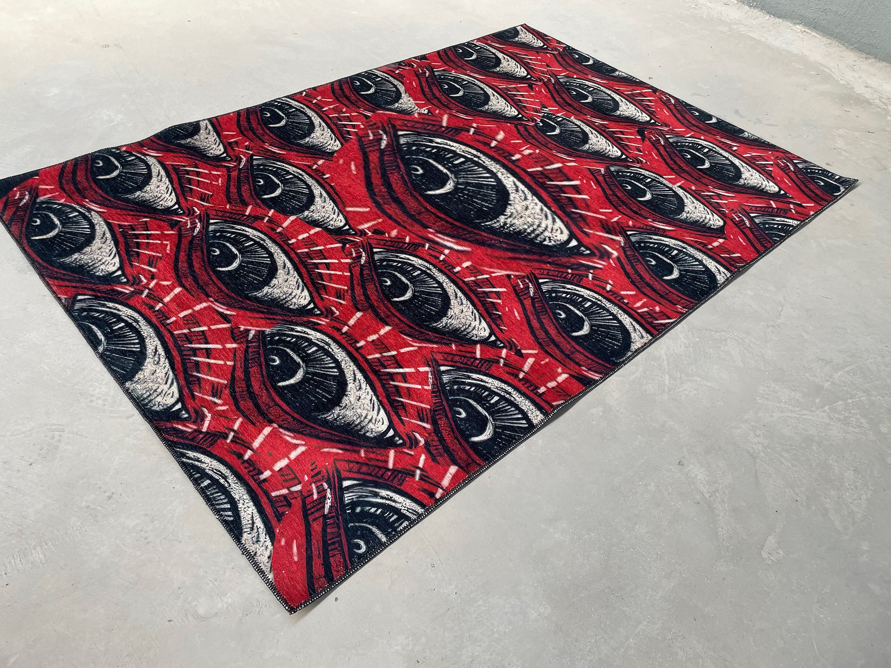 Discover Horror Scare Eye Rug, Gothic Rugs, Fantastic Rug, Modern Rug, Outdoor Rug, Round Rug, Bath Rug, Home Decor Rug, Small Rug, Area Rug,