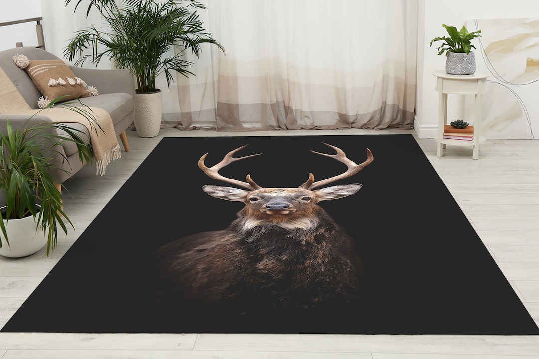 Pattern Rug, Office Decor Rug, Personalized Gifts, Deer Rugs, Beautiful ...