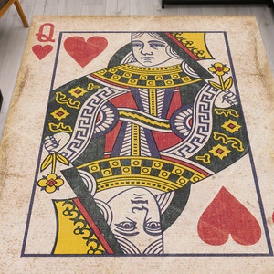 Tapete com padrão, tapete legal, tapete impresso em 3D, tapete antiderrapante, tapetes de caverna masculina, tapetes de cartas de baralho, tapete moderno, tapete de corredor, tapete decorativo, tapete de quarto,