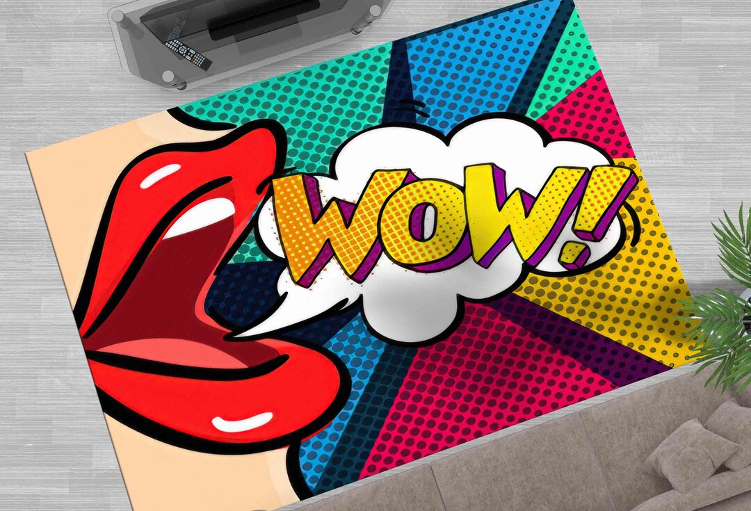 Pop It Rug POP ART Rug, Wedding Rug, Office Rug, Gift for Her, WOW Rugs, Abstract ...